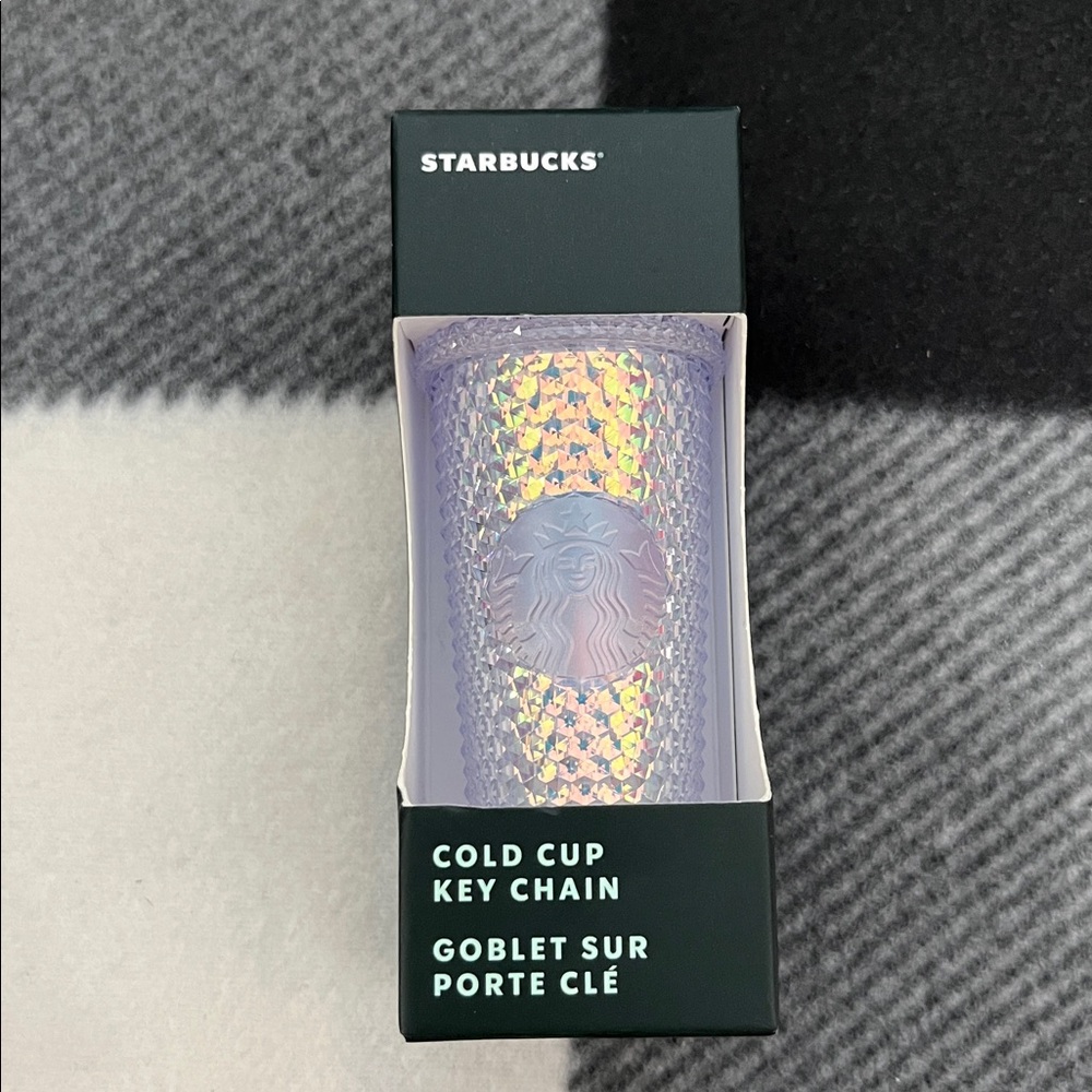 New Starbucks Cold Cup Keychain Iridescent